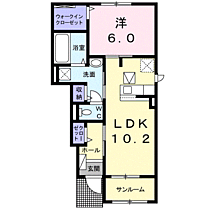 ヴィレッタIII 105 ｜ 静岡県静岡市葵区瀬名中央３丁目10-5（賃貸アパート1LDK・1階・47.66㎡） その2