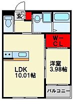 BRAVE BASE香月中央 201 ｜ 福岡県北九州市八幡西区香月中央３丁目4-19（賃貸アパート1LDK・2階・35.80㎡） その2