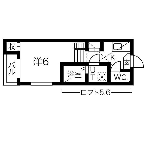 愛知県名古屋市北区志賀町４丁目(賃貸アパート1K・1階・20.30㎡)の写真 その2