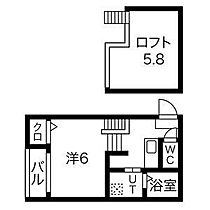 愛知県名古屋市北区杉村１丁目（賃貸アパート1K・2階・20.44㎡） その2