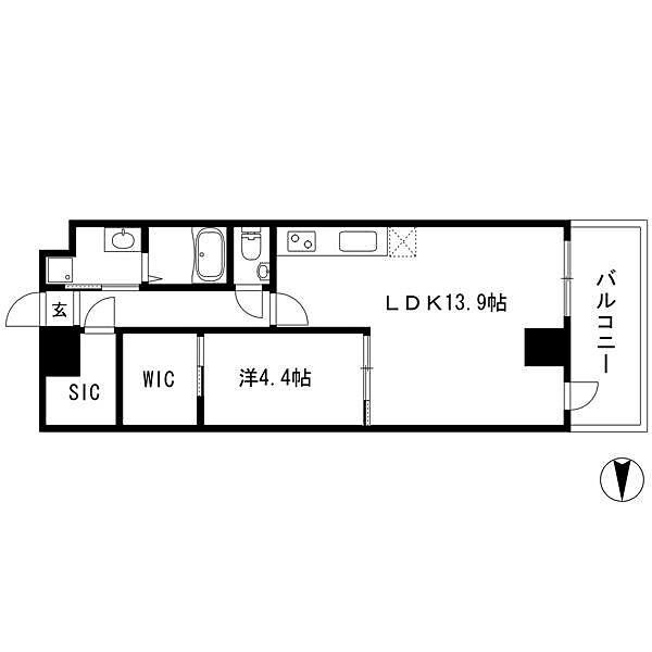 愛知県名古屋市東区泉２丁目(賃貸マンション1LDK・12階・48.93㎡)の写真 その2