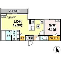 愛知県名古屋市東区大幸２丁目（賃貸アパート1LDK・1階・41.33㎡） その2