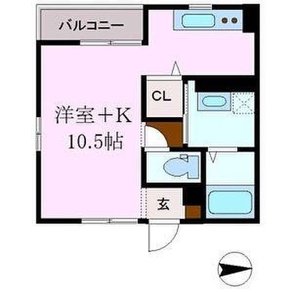 愛知県名古屋市守山区喜多山２丁目(賃貸アパート1R・3階・27.33㎡)の写真 その2