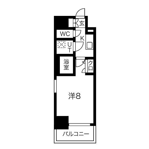 愛知県名古屋市中区新栄３丁目(賃貸マンション1K・2階・25.05㎡)の写真 その2