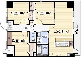 愛知県名古屋市東区徳川１丁目（賃貸マンション3LDK・10階・74.23㎡） その2