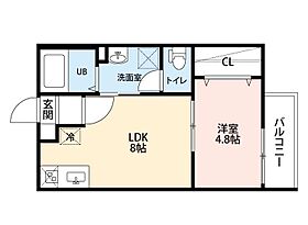 愛知県名古屋市北区新堀町（賃貸アパート1LDK・3階・32.17㎡） その2