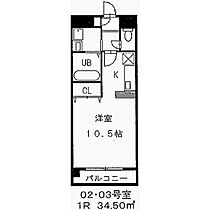 愛知県名古屋市北区平安１丁目（賃貸マンション1R・6階・34.50㎡） その2