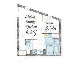 愛知県名古屋市東区筒井３丁目（賃貸マンション1LDK・2階・29.43㎡） その2