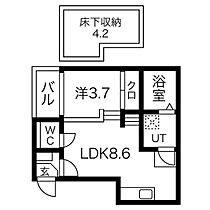 愛知県名古屋市東区百人町（賃貸アパート1LDK・1階・30.88㎡） その2