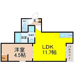 間取図画像 1LDK