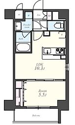 イーハトーブ大曽根 5階1LDKの間取り
