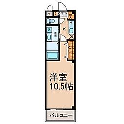 つつみ館 1階1Kの間取り