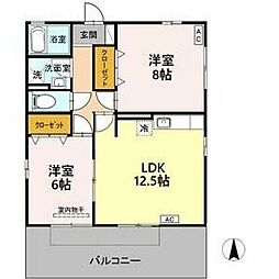 間取図画像 2LDK