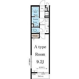 名古屋市営名城線 砂田橋駅 徒歩3分の賃貸アパート 2階1Kの間取り