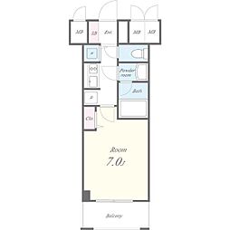 名古屋市営桜通線 丸の内駅 徒歩1分の賃貸マンション 6階1Kの間取り