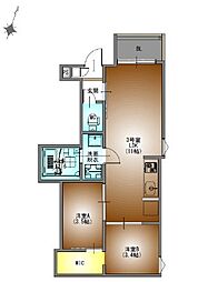 REGALEST F 上小田井 1階2LDKの間取り