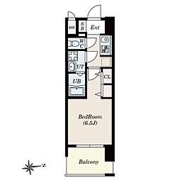 S-RESIDENCE上飯田North 1Kの間取図画像