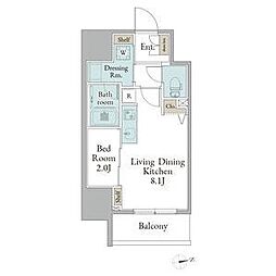 ストーリア名古屋城西 1LDKの間取図画像