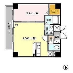 アースヒル東白壁 1LDKの間取図画像
