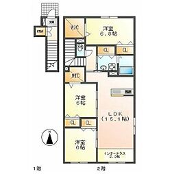 第3センチュリー21 3LDKの間取図画像