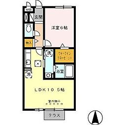 グランパレス如意 1LDKの間取図画像