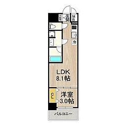 プライムアーバン泉 1LDKの間取図画像