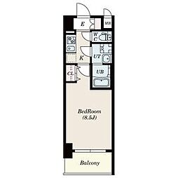 S-RESIDENCE浄心2 1Kの間取図画像