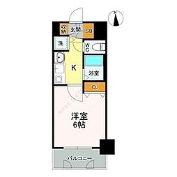 プレサンス桜通アベニュー 1Kの間取図画像