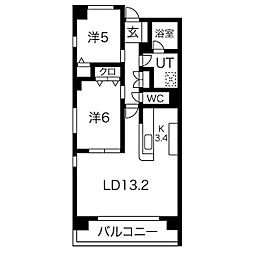 CommunityGardenNagoya 2LDKの間取図画像