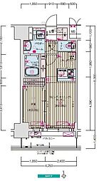 プレサンスTHE新栄 1LDKの間取図画像