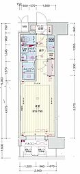 プレサンス久屋大通セントラルパーク 1Kの間取図画像