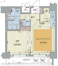 プレサンスナゴヤ桜通ビッグビート 1LDKの間取図画像