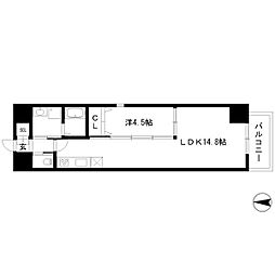 アルバグランデ名護屋 1LDKの間取図画像