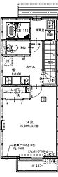 Clair新守山 1Kの間取図画像