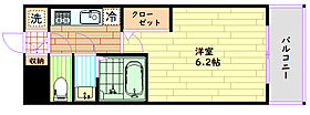 大阪府大阪市福島区鷺洲4丁目（賃貸マンション1K・2階・21.53㎡） その2