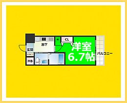 エステムコート難波IVパークグレイス  ｜ 大阪府大阪市浪速区大国2丁目（賃貸マンション1K・2階・21.19㎡） その2