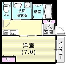 キャッスルアート三宮東  ｜ 兵庫県神戸市中央区日暮通6丁目3-4（賃貸マンション1K・3階・24.80㎡） その2