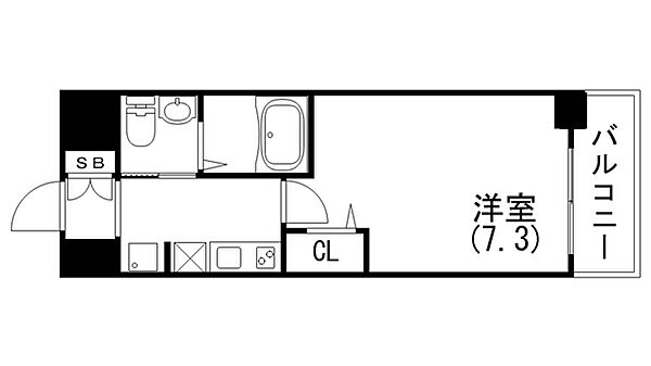 セレニテ神戸元町 1504｜兵庫県神戸市中央区海岸通3丁目(賃貸マンション1K・15階・22.82㎡)の写真 その3