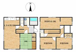 市原市有秋台西2丁目　戸建て 4SLDKの間取り