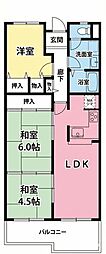 岸和田コーポラス3号棟 3LDKの間取図画像