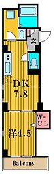 ジスタス入谷 1DKの間取図画像