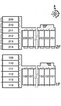 レオパレスＣＯＭＦＯＲＴ 207 ｜ 大阪府大東市灰塚4丁目19-20.21（賃貸アパート1K・2階・22.35㎡） その4