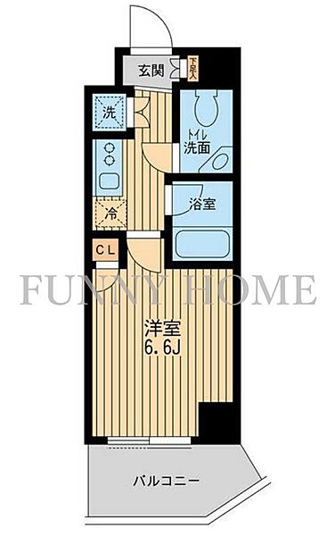 東京都世田谷区池尻3丁目(賃貸マンション1K・4階・23.22㎡)の写真 その2