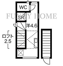 東京都世田谷区太子堂5丁目（賃貸アパート1R・2階・14.41㎡） その2