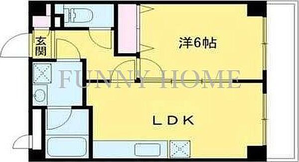 東京都世田谷区経堂4丁目(賃貸マンション1LDK・3階・35.23㎡)の写真 その2