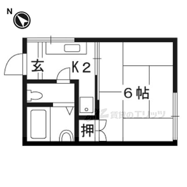 ソーレI 201｜京都府亀岡市余部町前川原(賃貸アパート1K・2階・15.54㎡)の写真 その2