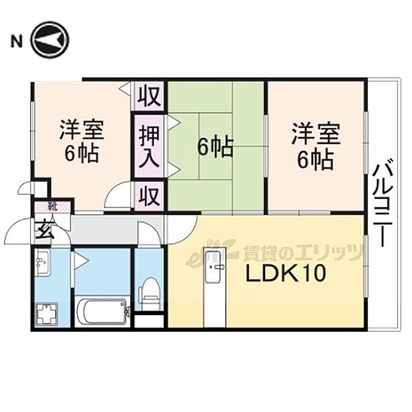 Ｏａｓｉｓ駅南 105｜京都府福知山市駅南町２丁目(賃貸マンション3LDK・1階・63.17㎡)の写真 その2