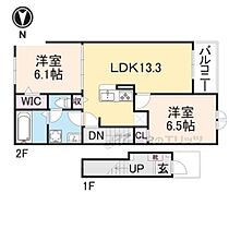 京都府南丹市園部町木崎町下ヲサ（賃貸アパート2LDK・2階・59.58㎡） その2