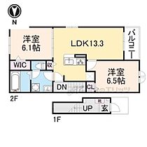 京都府南丹市園部町木崎町下ヲサ（賃貸アパート2LDK・2階・59.55㎡） その2