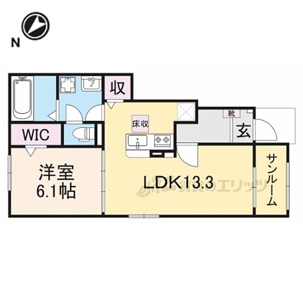 オーガスタ長田 101｜京都府福知山市字長田(賃貸アパート1LDK・1階・50.01㎡)の写真 その2